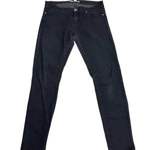 21 Denim Jeans Junior Size 28 X 32 Black Skinny Pants, Pre-Owned